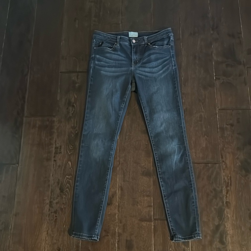 Womens Caslon Dark Wash Skinny Jeans 8